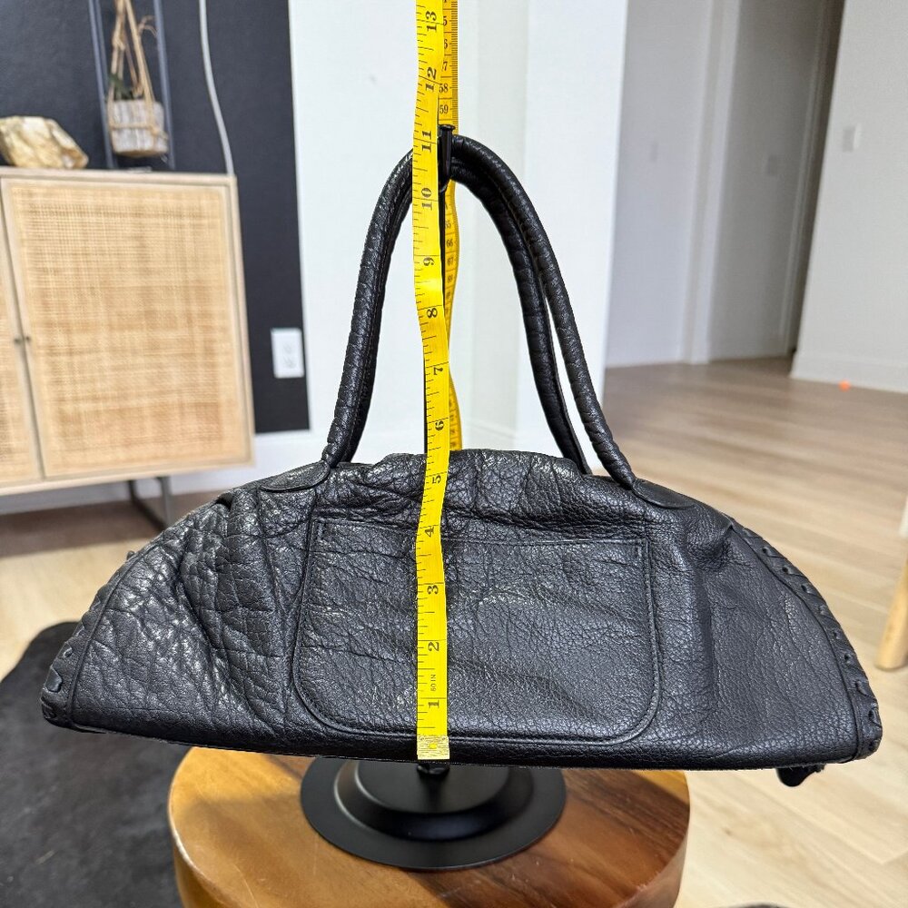 Ibiza Black Leather Handbag - Picture 11 of 12